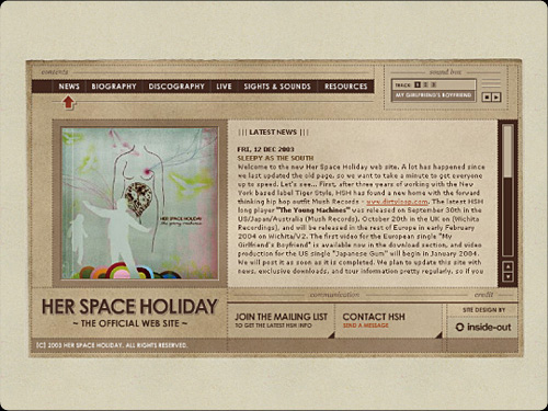 HER SPACE HOLIDAY 2003